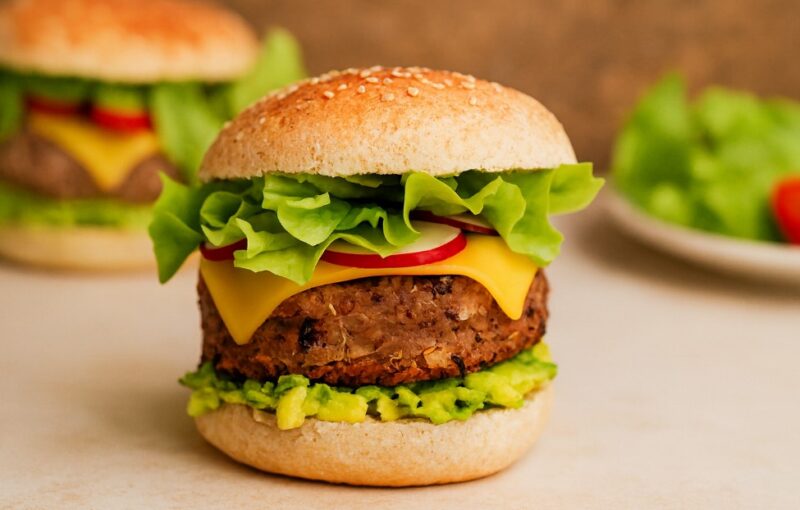 Savršen veganski burger napravljen kod kuće