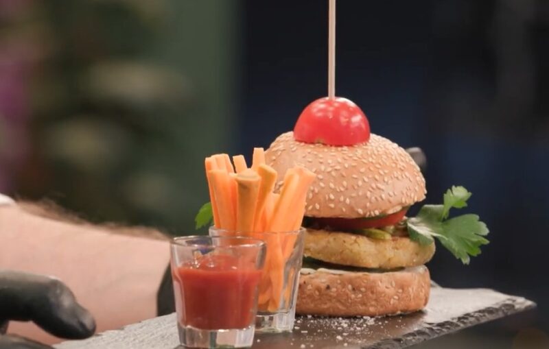 Vege burger na biljnoj bazi