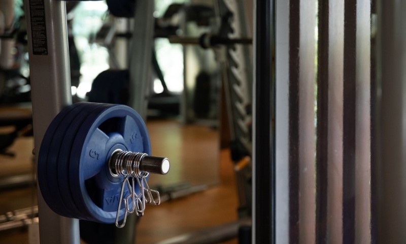 Šipka sa tegovima u teretani