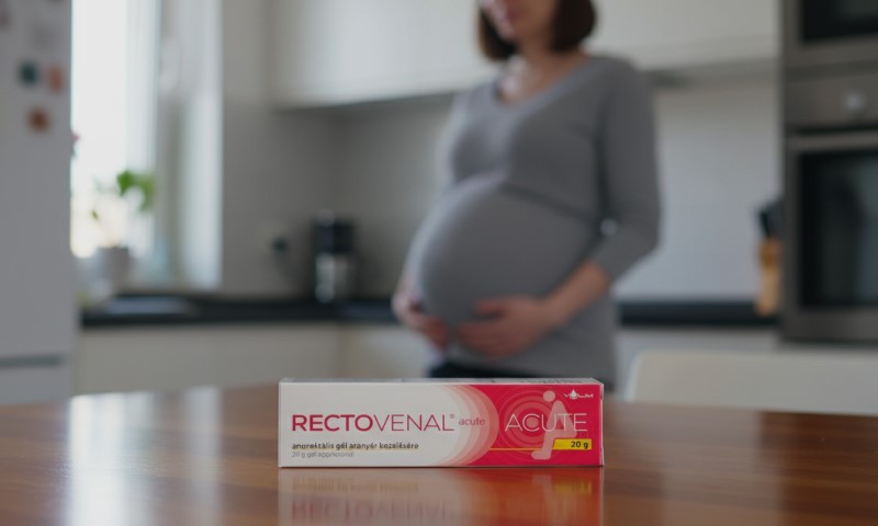 Rectovenal gel za hemoroide na kuhinjskom stolu