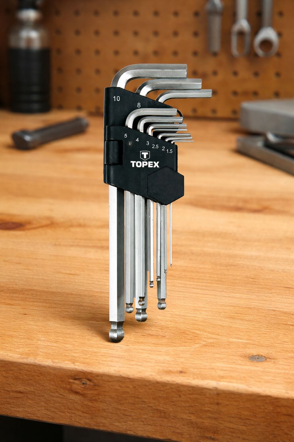 Ključevi imbus set T 1,5-10mm kuglica TOPEX