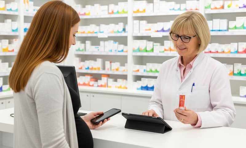 Trudnica kupuje rectovenal gel u apoteci